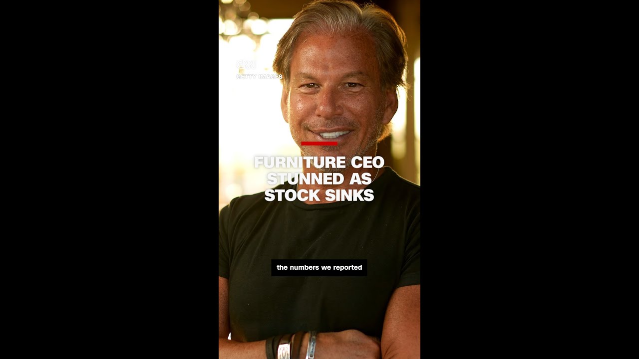 Furniture CEO: 'Oh sh*t' as stock plummets more than 40%