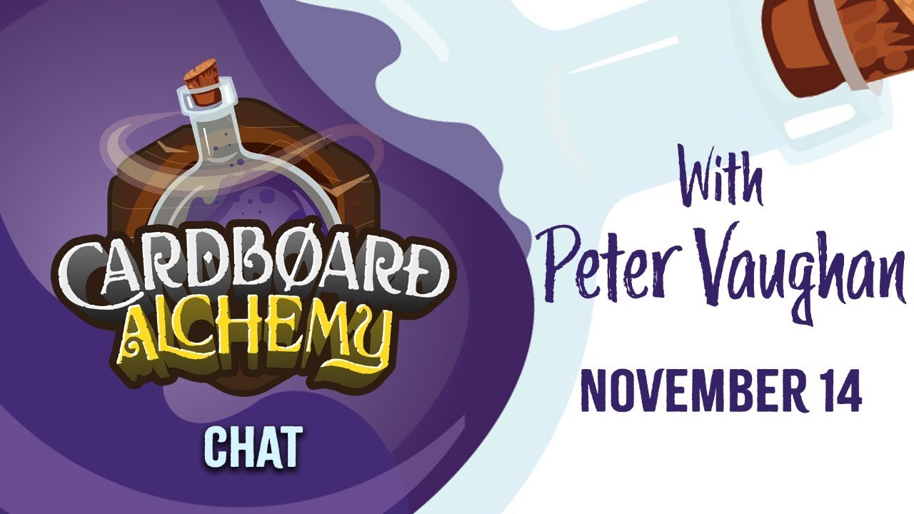 Cardboard Chat with Peter Vaughan 11/14: Chat to a Board Game Publisher!