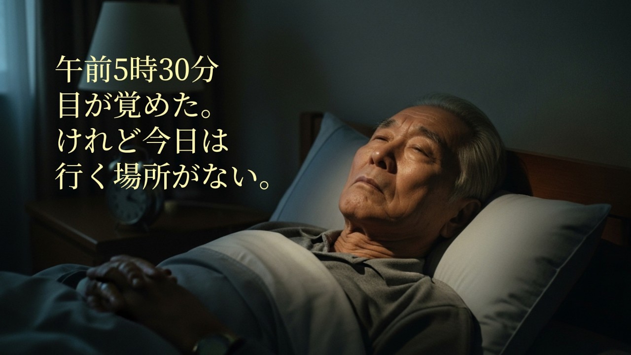 定年の翌朝、アラームは鳴らなかった#定年退職 #喪失と希望 #シニア世代