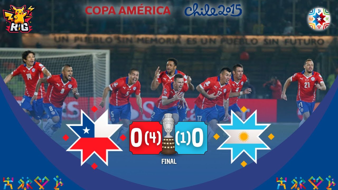 Chile (0) 4 Vs 1 (0) Argentina / Final Copa América 2015 / Partidos en memoria #8