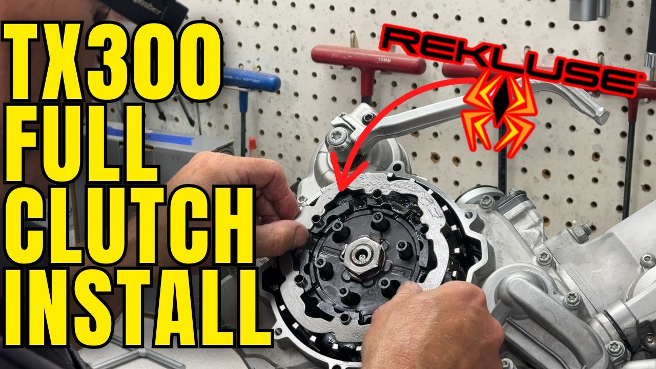 TX300 2-Stroke Clutch Replacement | Full Rekluse Install + Wear Pads
