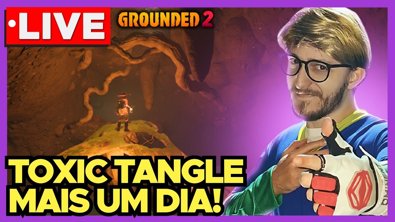GROUNDED 2 🔴 LIVE: Buscando Mais uns Golds, Recursos e Explorando Cavernas! #grounded2