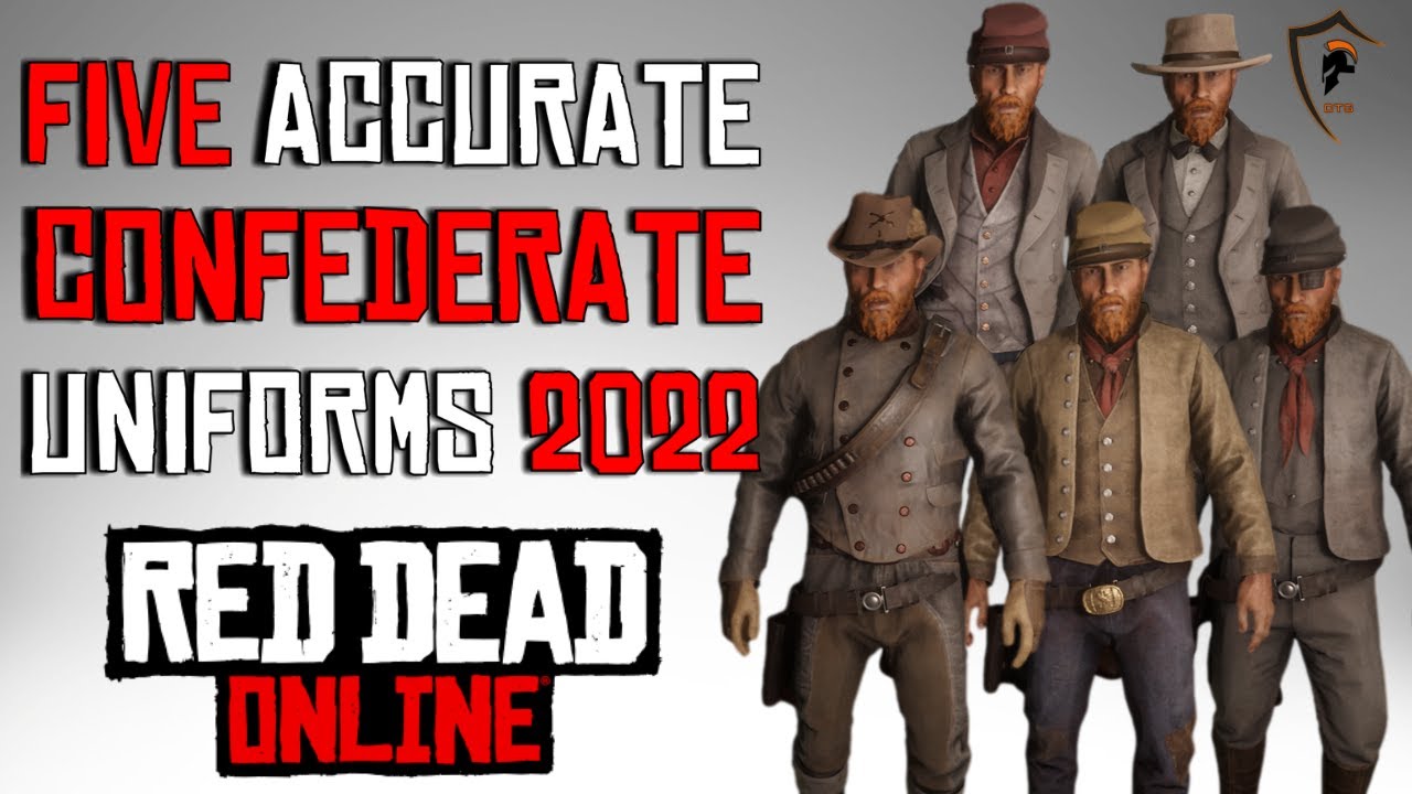 Пять точных образов униформы конфедератов времён Гражданской войны в США в Red Dead Online