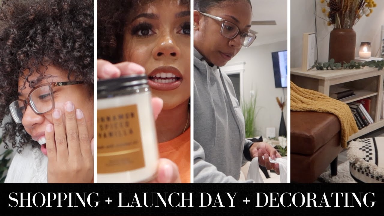 ✨ LAUNCH DAY + Decorating My Living Room + Vlog | Faceovermatter