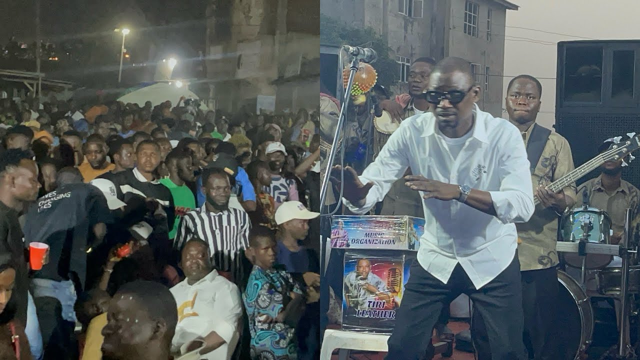 MASSIVE CROWD AS TIRI LEATHER PLAYS FOR HIS CHILDHOOD AREA