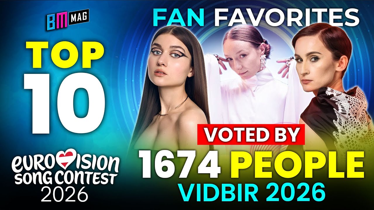 TOP 10 Songs by 1674 People - Vidbir 2026 - Ukraine's National Final for Eurovision 2026