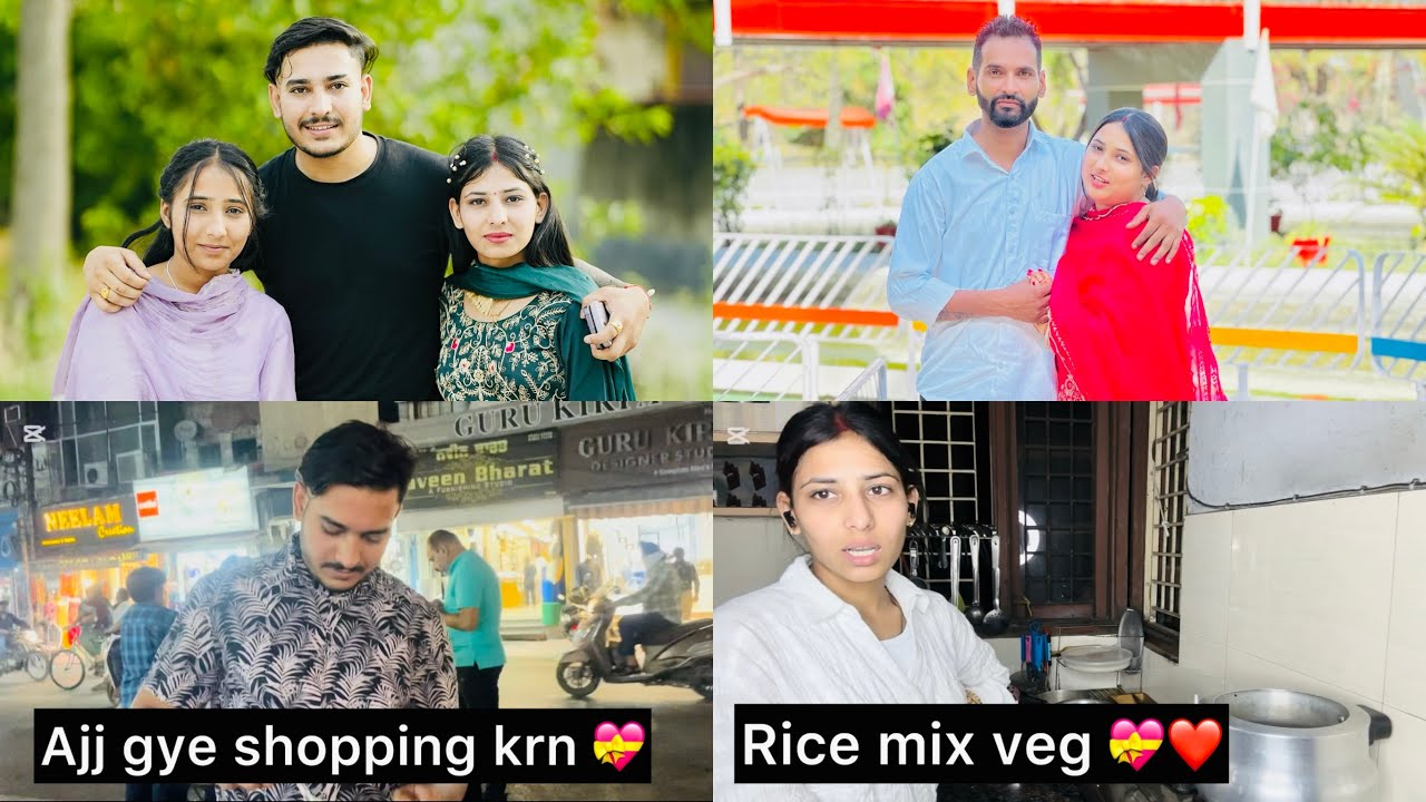 Aaj assi gye bazar shopping 🛍️ krn harman ne bnaye mix veg rice 😋 @mr_mrs_sharma659