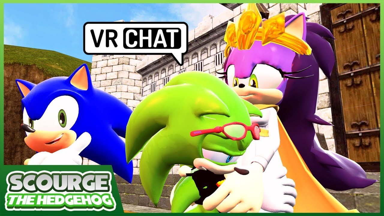 Scourge meets his Mother Queen Aleena w/Sonic (VRCHAT)