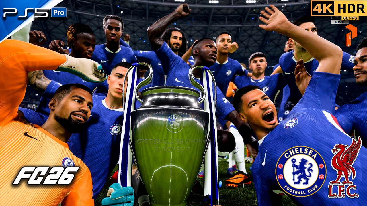 Chelsea vs Liverpool – UCL Final Thriller | FC 26 PS5 4K HDR #fc26 #ps5 #football #viral #4k #fyp