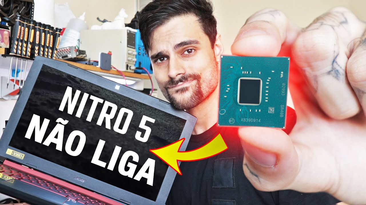 Acer Nitro 5 NÃO LIGA! Veja COMO CONSERTEI Esse Notebook