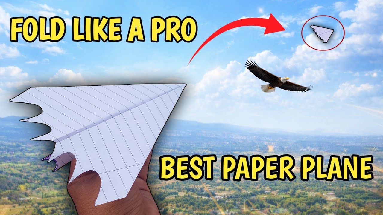 Fastest Paper Airplane You Can Make at Home || how to make paper plane || plane 