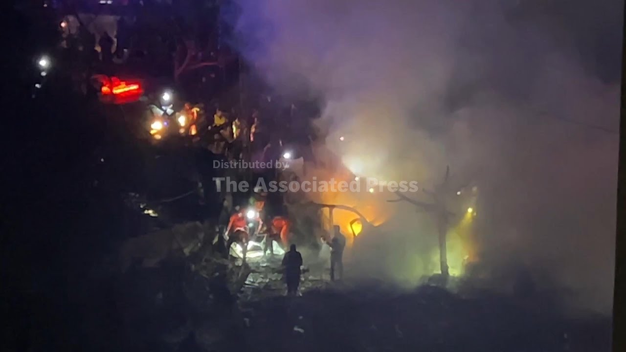Emergency workers search for victims as Israeli airstrikes on Beirut continue