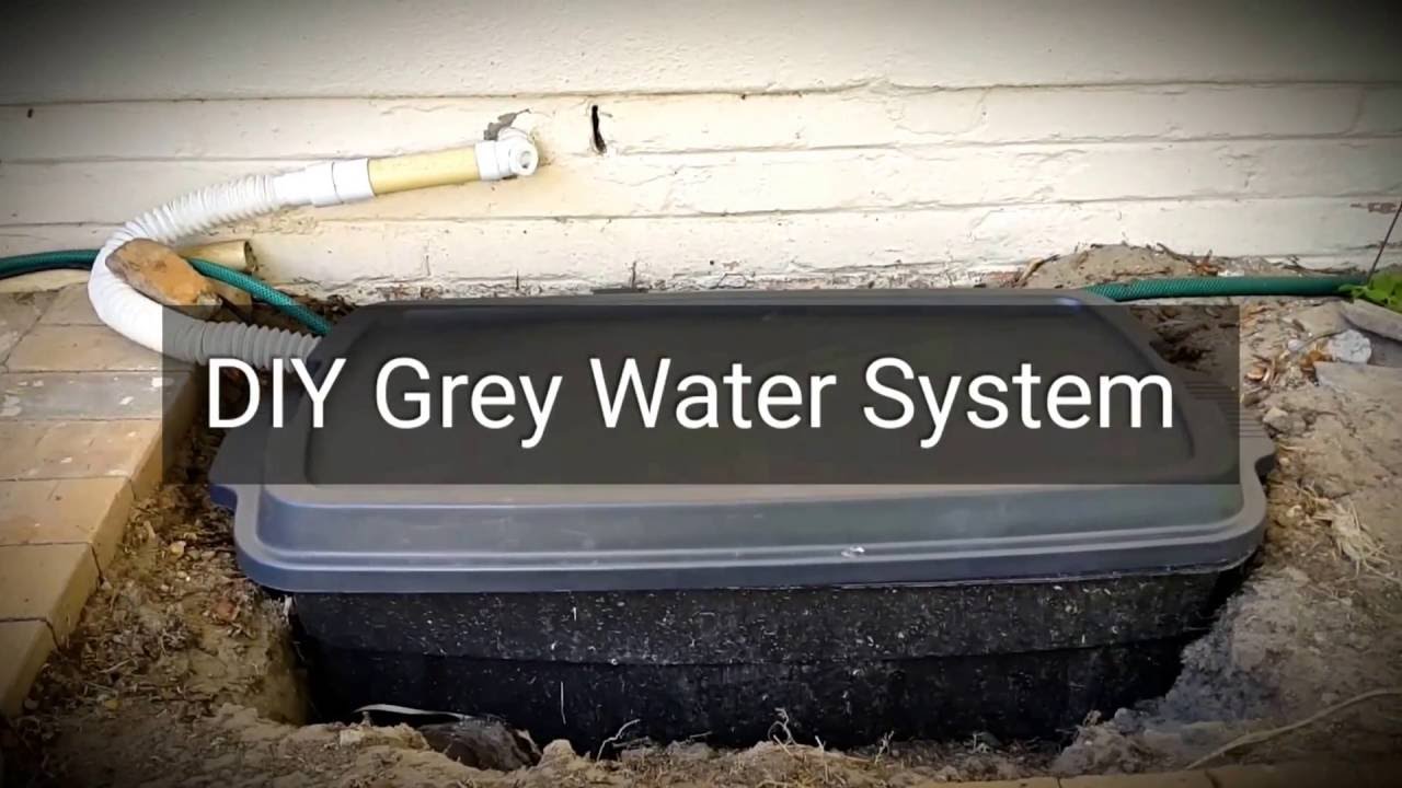 1. DIY Grey Water System with submersible pump - overview