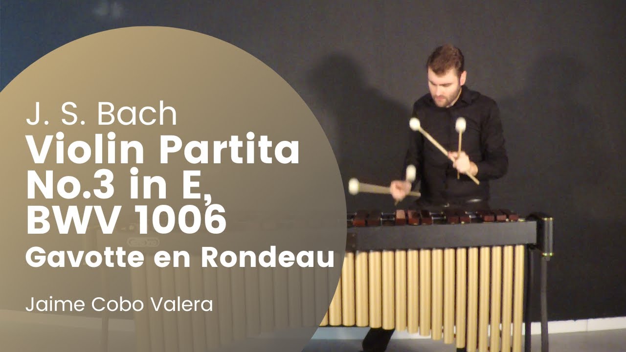 Violin Partita No.3 in E major - Gavotte en Rondeau for marimba - J. S. Bach