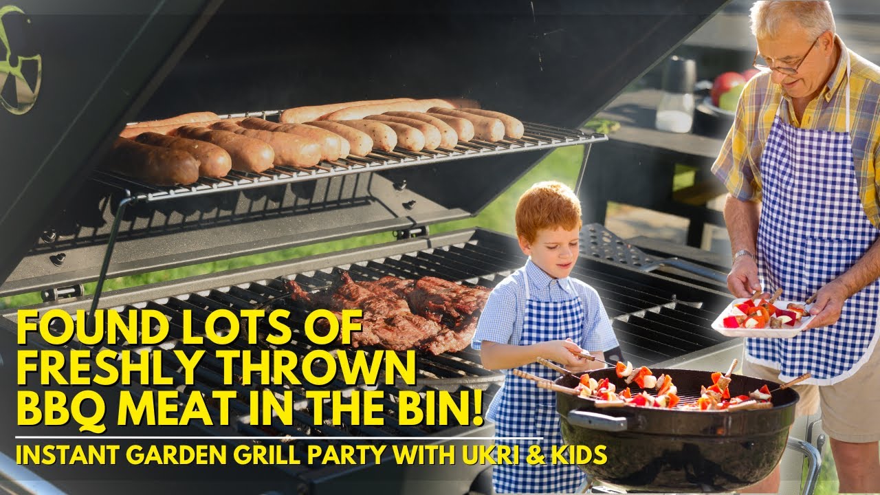 Dumpster Diving (Germany) : FOUND LOTS OF FRESHLY THROWN BBQ MEAT IN THE BIN
