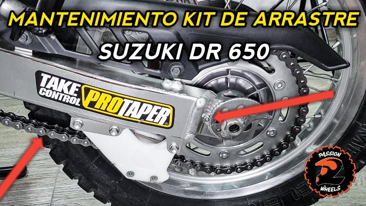 ! MANTENIMIENTO KIT DE ARRASTRE EN SUZUKI DR 650 !
