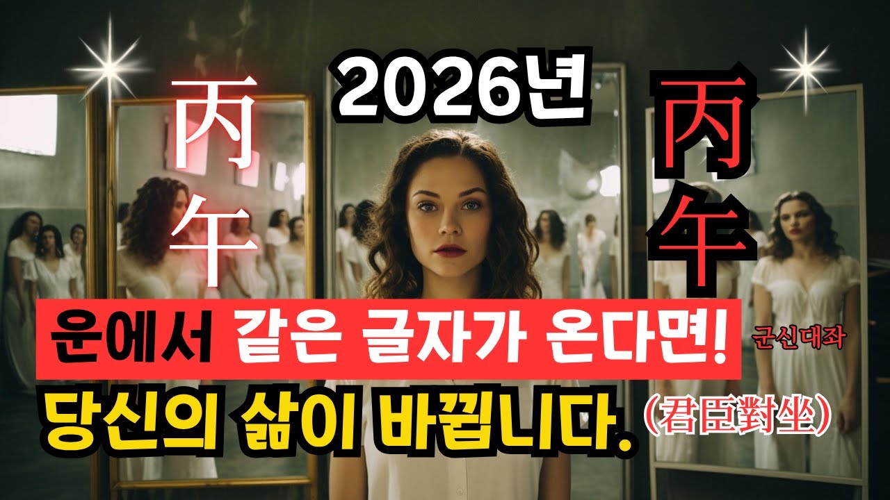 ✨2026년 운에서 같은 글자가 온다면-[10년에 한번 인생의 기회 온다!]-(군신대좌)
