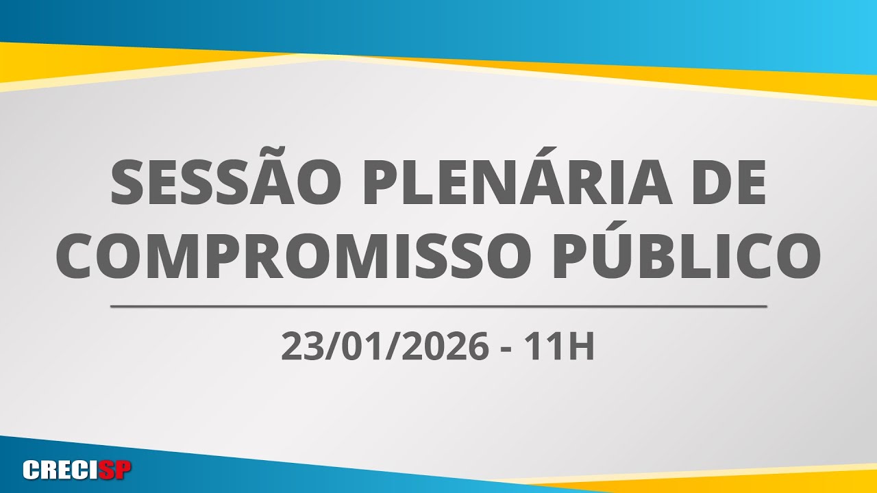 23/01/2026 - 11h00 - Plenária de Compromisso