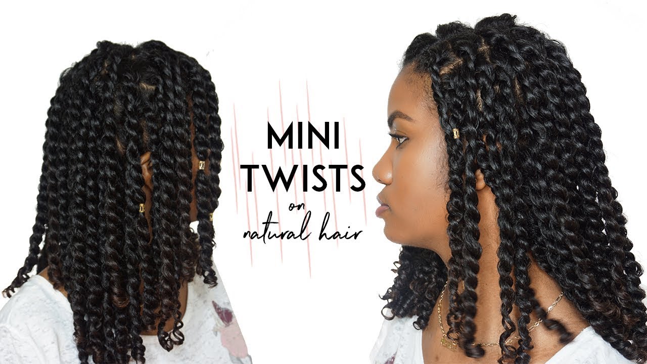 How To: Mini Twists on Curly Natural Hair (Protective Hairstyle)