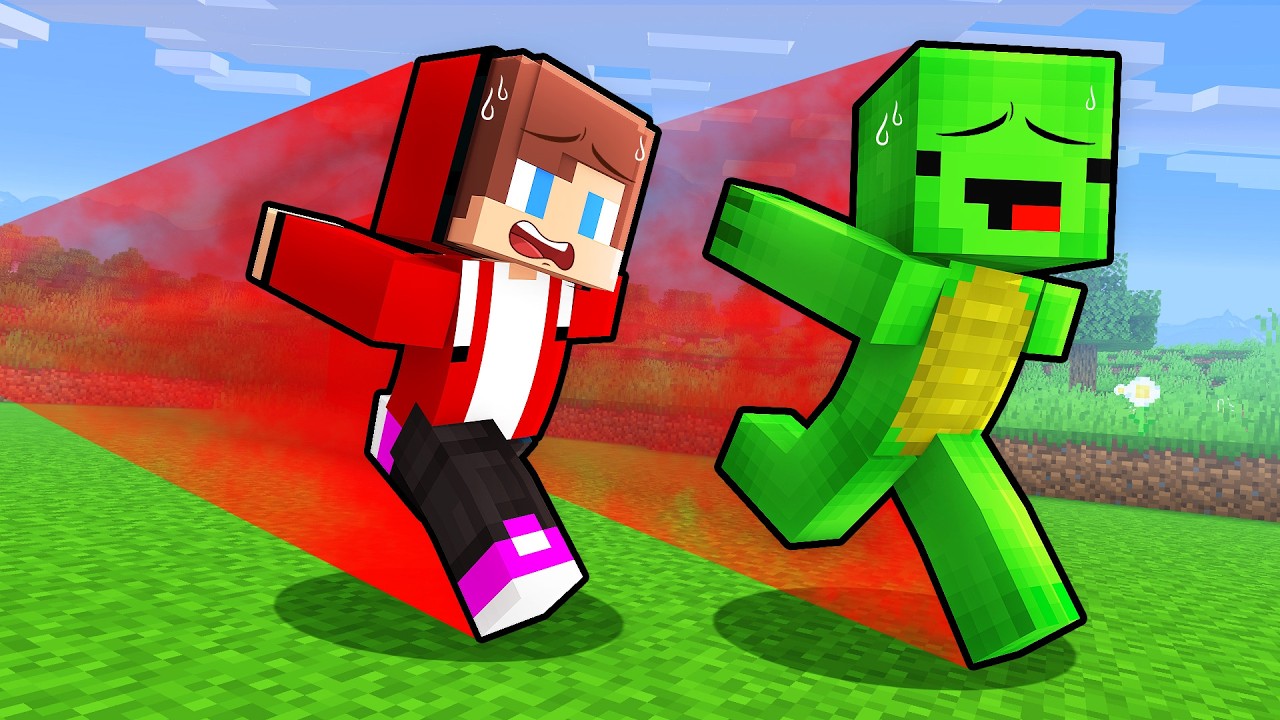 Майки и Джей-Джей бегут ВЕЧНО в Minecraft (Maizen)