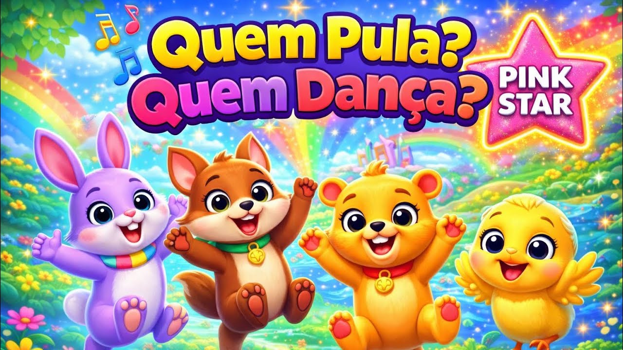 Quem Pula? Quem Dança? 🐒🐰 | Animais que Pulam e Dançam – Música Infantil