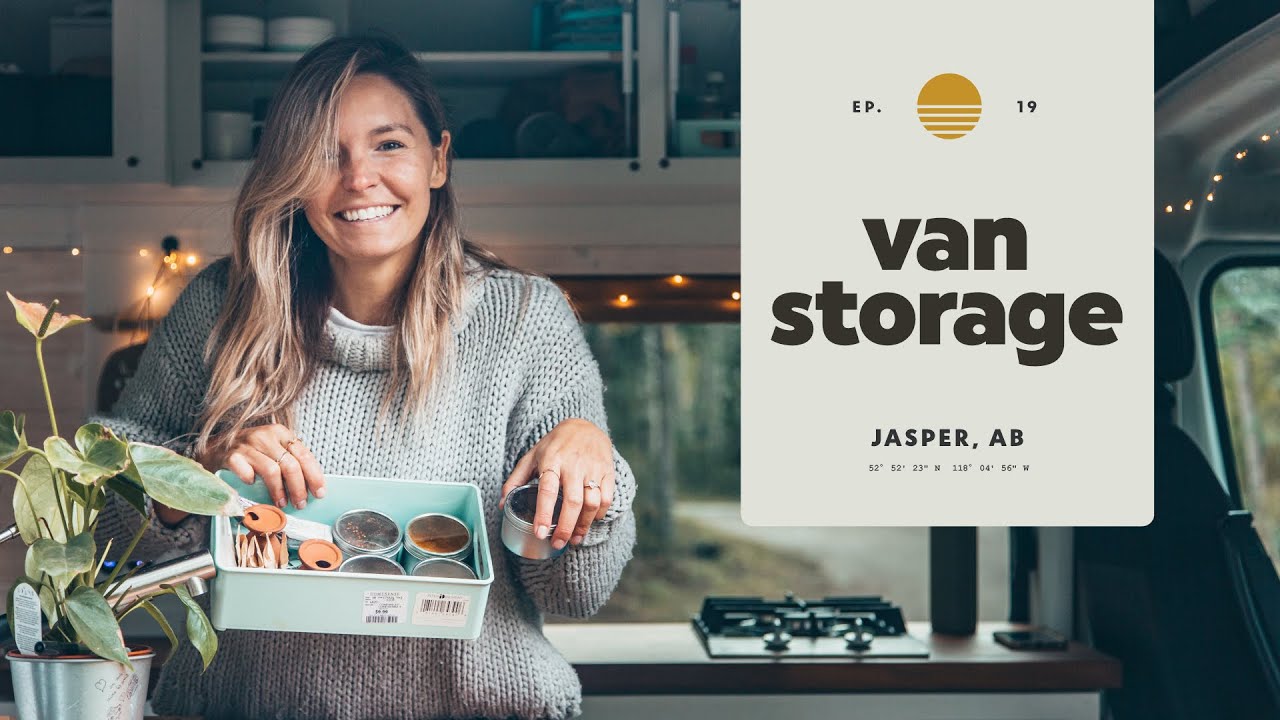 Van STORAGE ideas & organization HACKS |  Full-time minimalistic living