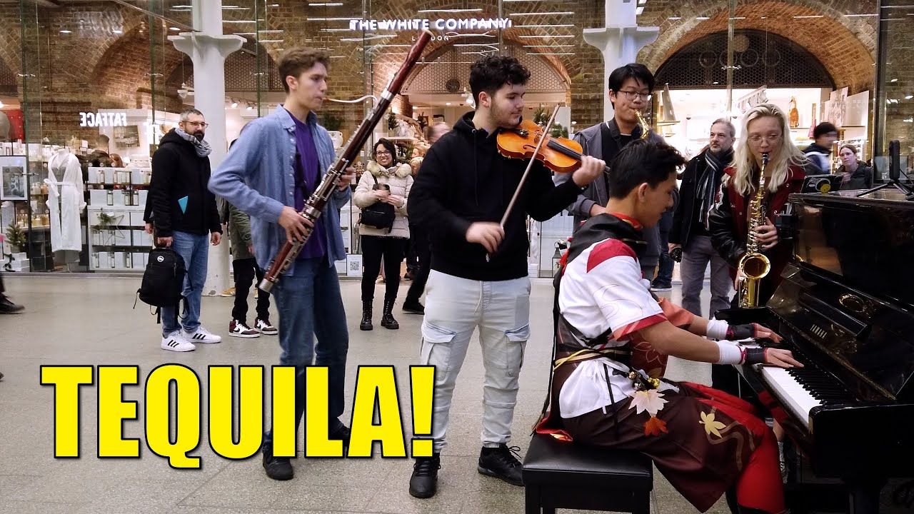 TEQUILA! When They Joined in Amazing Public Flash Mob Band | Cole Lam