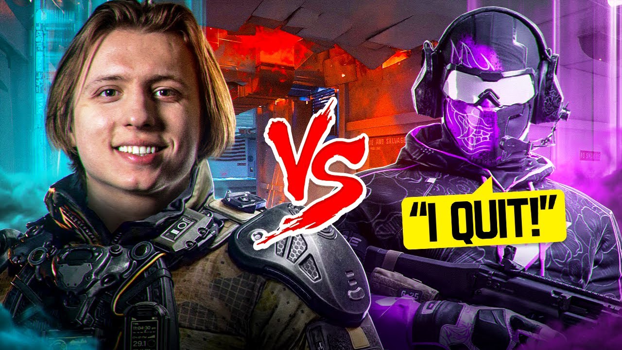 I made a CoD pro RAGE QUIT in a 1v1 (Black Ops 7)