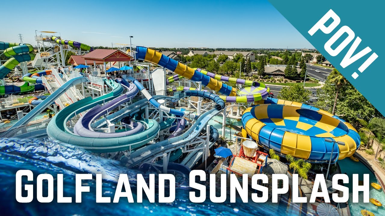 All Rides at Golfland Sunsplash Roseville, California! 2022 POV