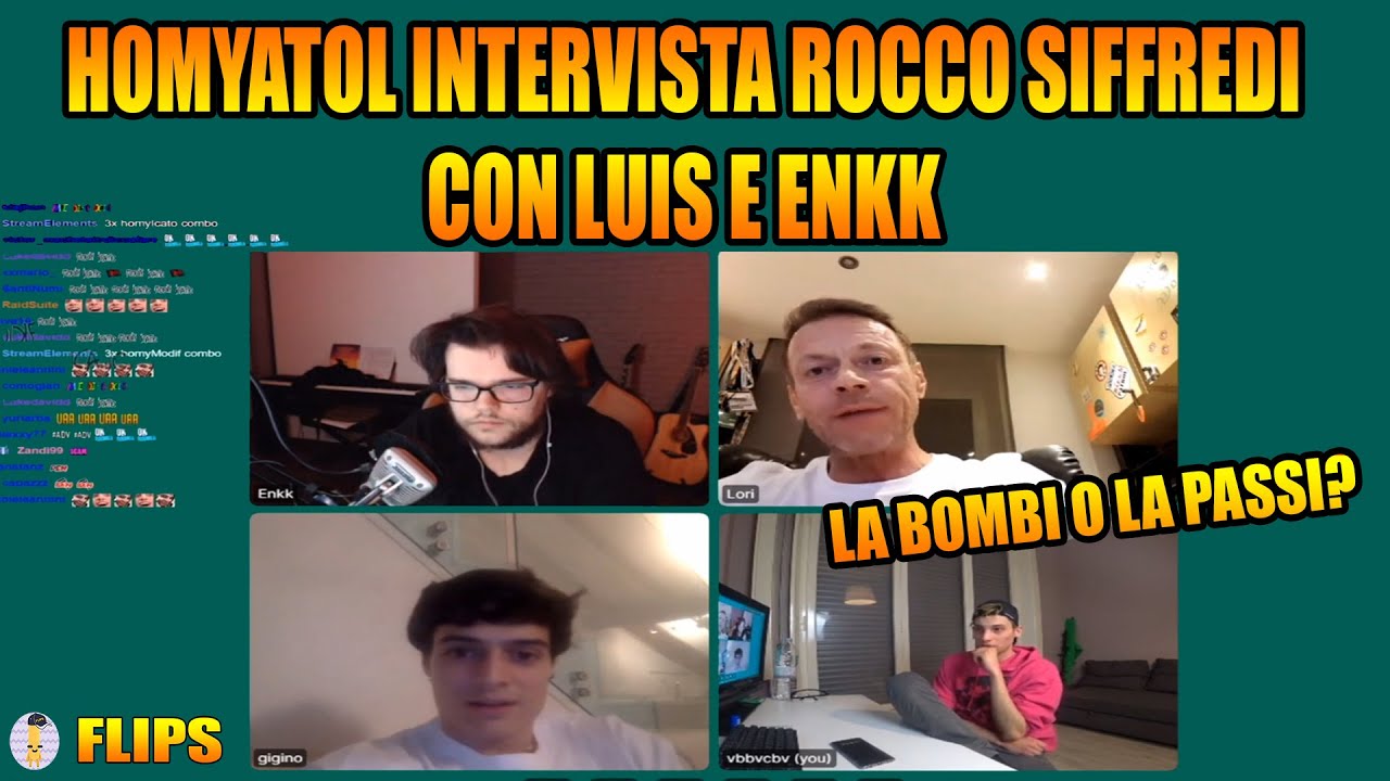 HOMYATOL INTERVISTA ROCCO SIFFREDI CON LUIS E ENKK | HOMYATOL LIVE