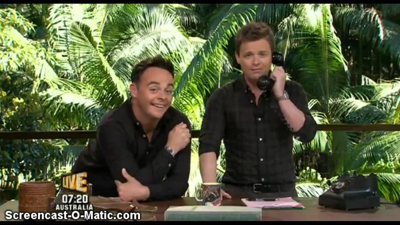 Dec' spoof phone call with Ashley Roberts - I'm A Celebrity...Get Me Out Of Here UK 2012