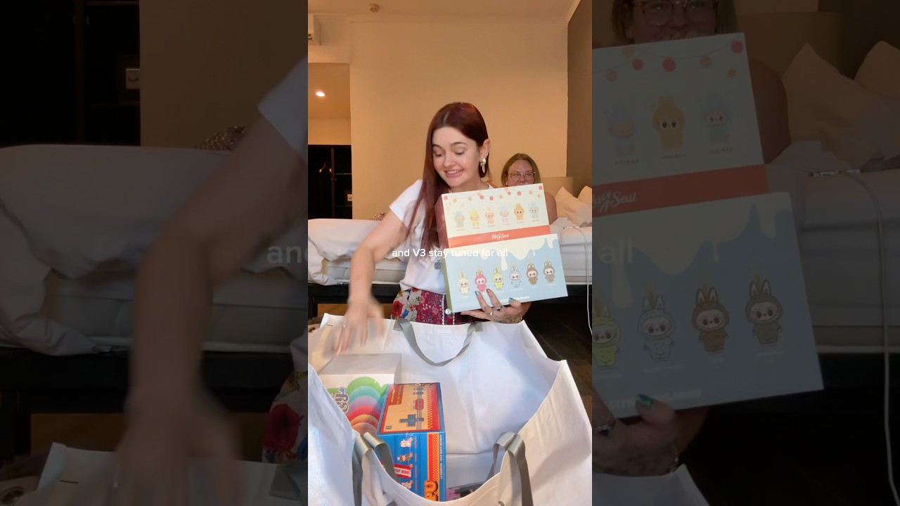 @POPMARTOFFICIAL haul & CRYBABY Wild But Cutie unboxing!! 🐯🩷 #popmart #crybaby #labubu #unboxing