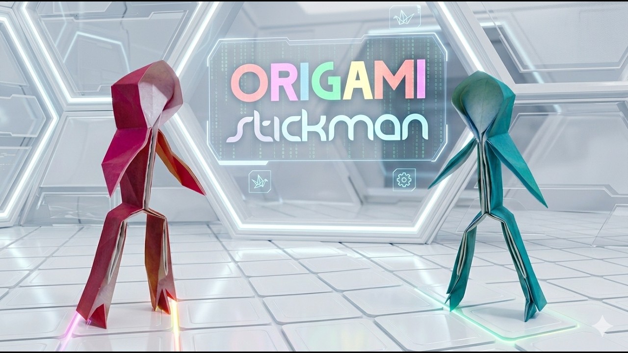 How to Make Origami Stickman - DIY Paper Human Tutorial #摺紙 #Origami #OrigamiEasy