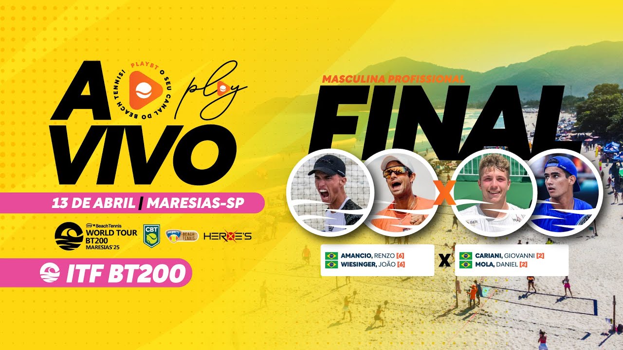FINAL: RENZO AMANCIO/ JOAO WIESINGER X GIOVANNI CARIANI/ DANIEL MOLA- BT200 MARESIAS (SP)