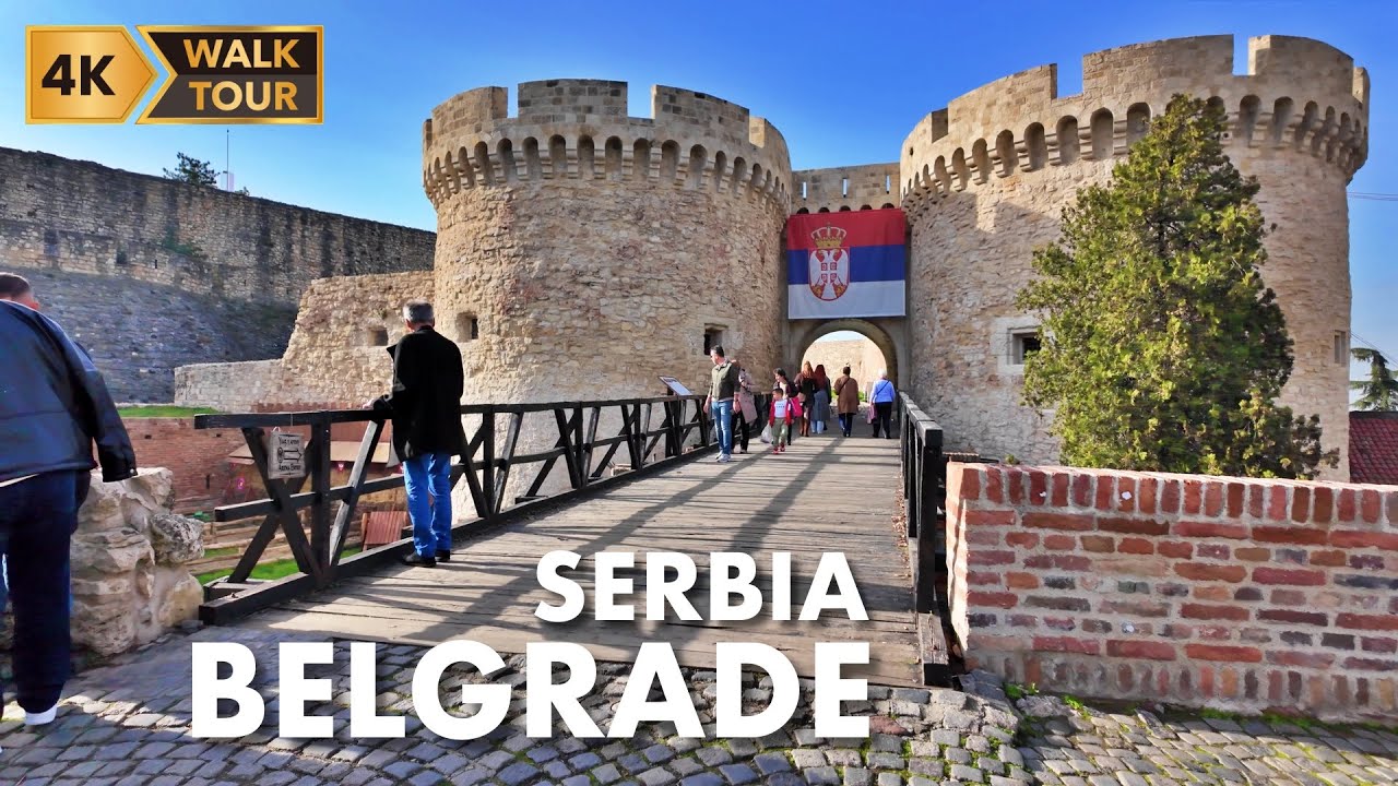 Fortress Walking Tour - Belgrade, Serbia [4K/60fps]
