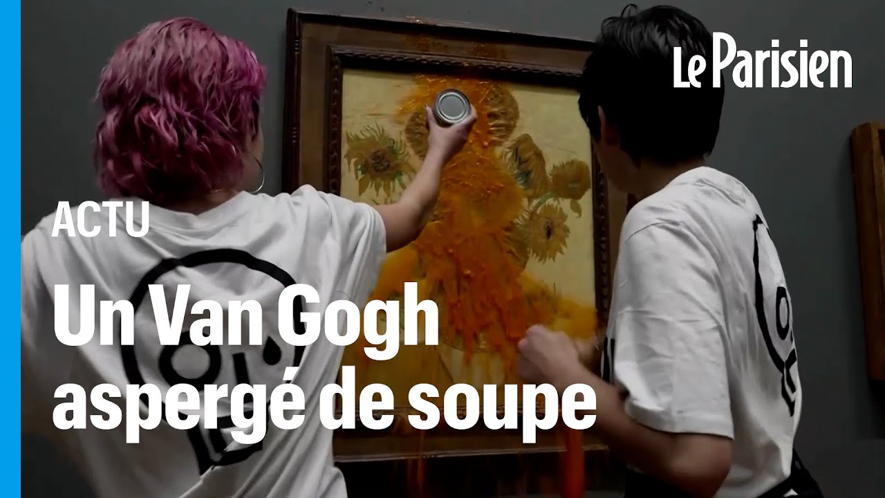 «Les Tournesols», chef-d’œuvre de Van Gogh, attaqué à la soupe de tomates