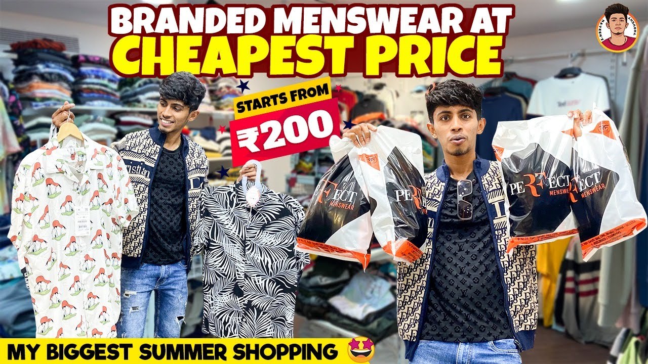 Branded Menswear at Cheapest Price | My Budget Summer Shopping💥| Starts from ₹200| Naveen's Thought