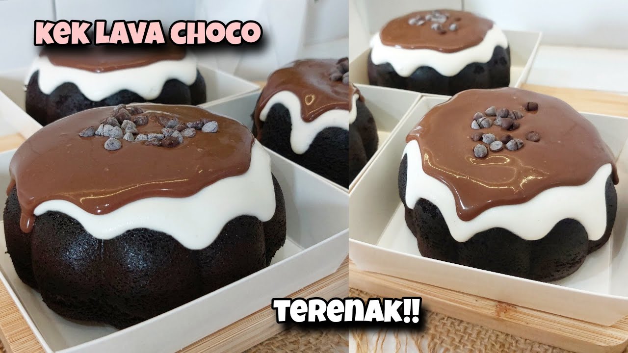 VIRAL!! NAGIH!! KEK LAVA CHOCO TANPA OVEN!! LEMBUT LEGIT NYOKLAT CREAMY!!