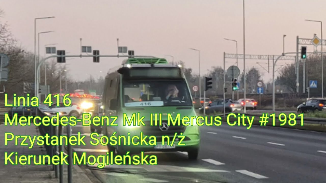 MPK Poznań - Linia 416 - Mercedes-Benz Mk III Mercus City #1981