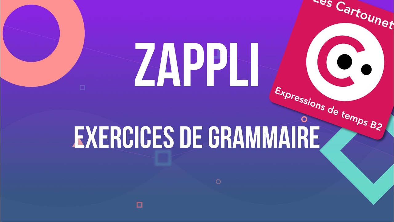 Zappli : exercices de grammaire
