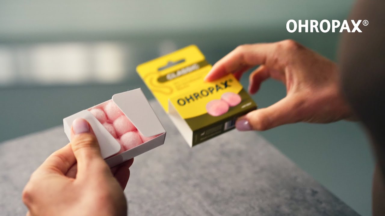 Anwendung OHROPAX Wachs-St&ouml;psel / OHROPAX Classic