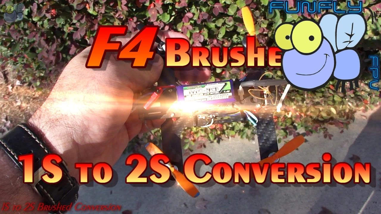 F4 Brushed Micro Quad - 1S to 2S Conversion