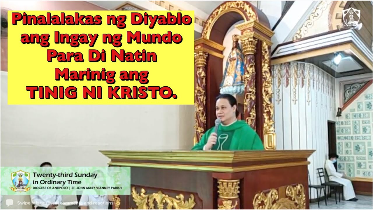 Homily for the 23rd Sunday in Ordinary Time (September 5, 2021)