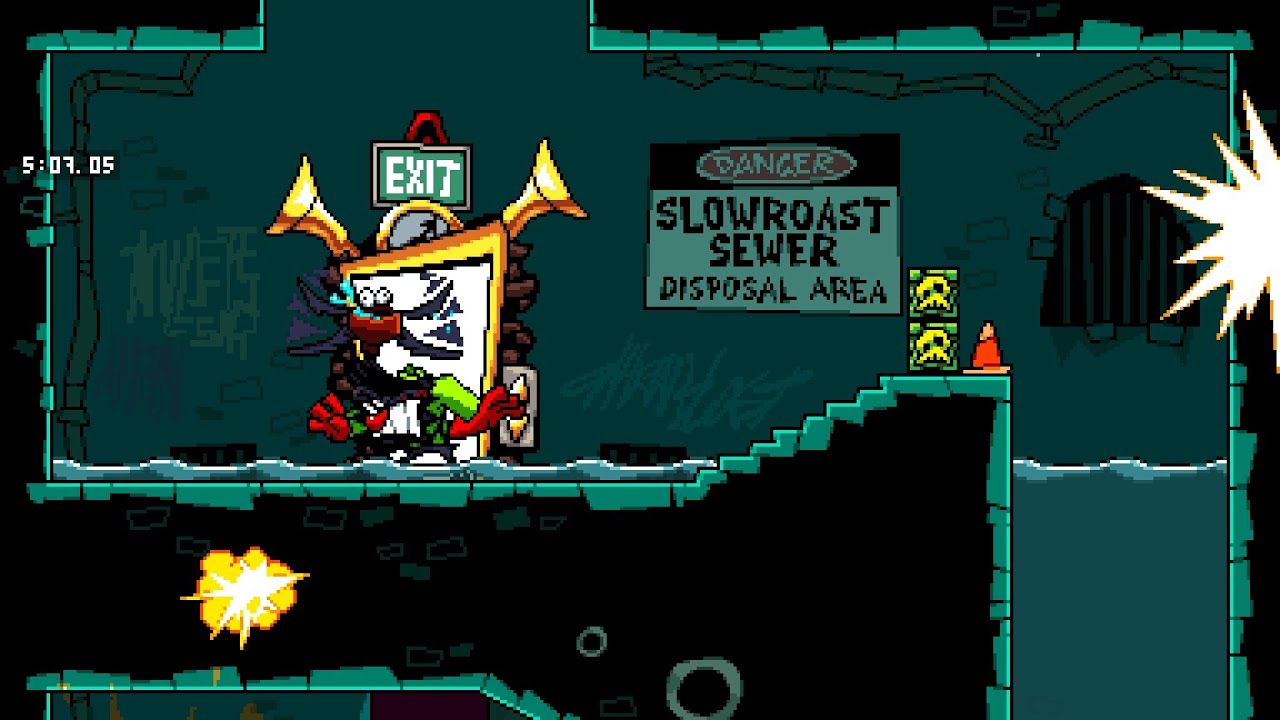 Slowroast Sewer Super Hard Mode SPEEDRUN | 5:07.05s