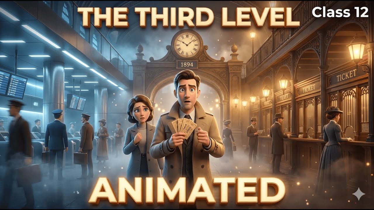 The Third Level Class 12 Animated | Full Chapter Explanation in Hindi | EDUPLUS
