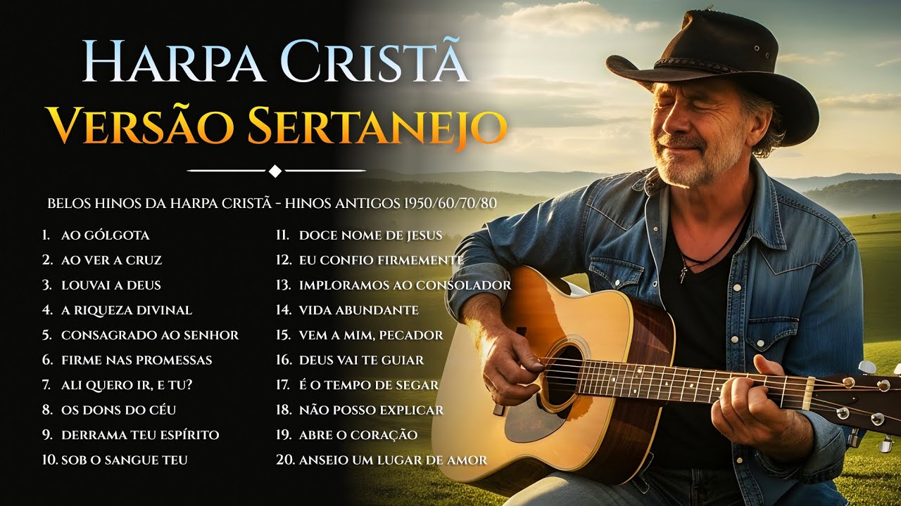 UNGIDO! | 1 Hora de Hinos da Harpa Cristã | Versão Sertanejo 🙏🤠
