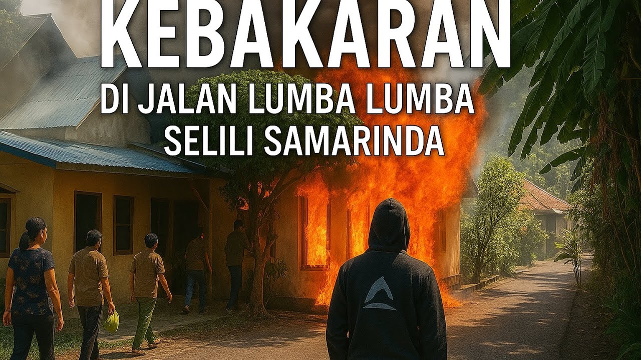 Rumah Terbakar di Samarinda! Kebakaran di Jalan Lumba-Lumba Selili