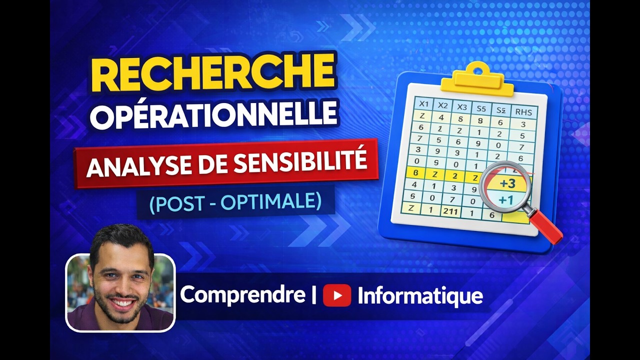 Recherche opérationnelle : Analyse de sensibilité (Analyse post-optimale)