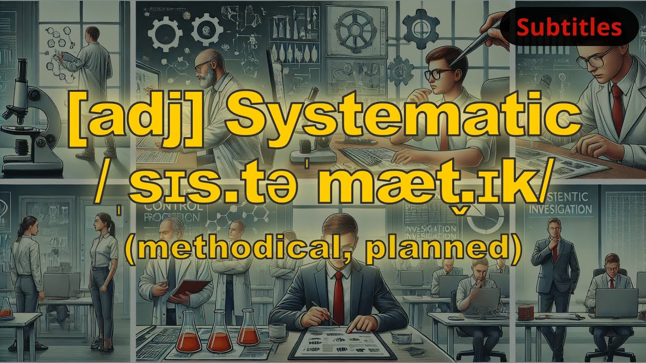 [adj] Systematic meaning (methodical, planned) with 5 examples