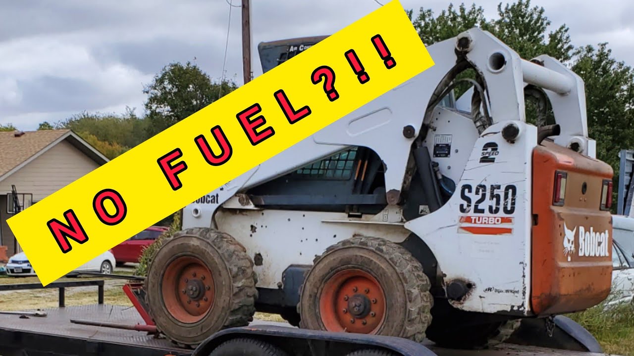 Bobcat skid steer S250 quit running in the snow pile and won't start!!